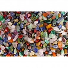 Fantasia Crystal Vault: 3 Pounds of Tumbled Stones from Brazil - Polished Natural Rocks - Assorted Mix - XX Small Size - 0.25" to 0.75" (Average 0.50")   